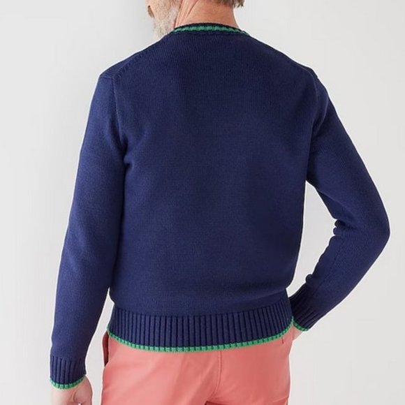 J. Crew Heritage cotton tipped sweater L - Picture 5 of 9